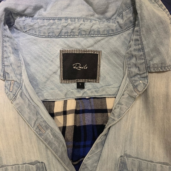 Rails Denim/Plaid Vest - Picture 3 of 3